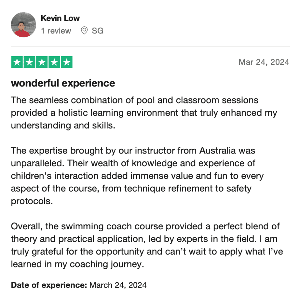 Be An Internationally Certified Swimming Coach In Singapore Be an internationally certified swimming coach in singapore