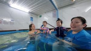 start swimming lessons early in Singapore – indoor heated pool, condo pool, Clementi Swimming Complex